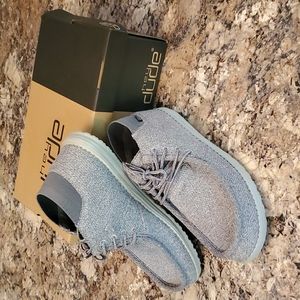 NWOT Mens Hey Dude Shoes Wayne, Grey, Size 10